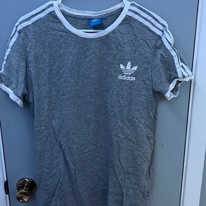 womens grey adidas tee shirt